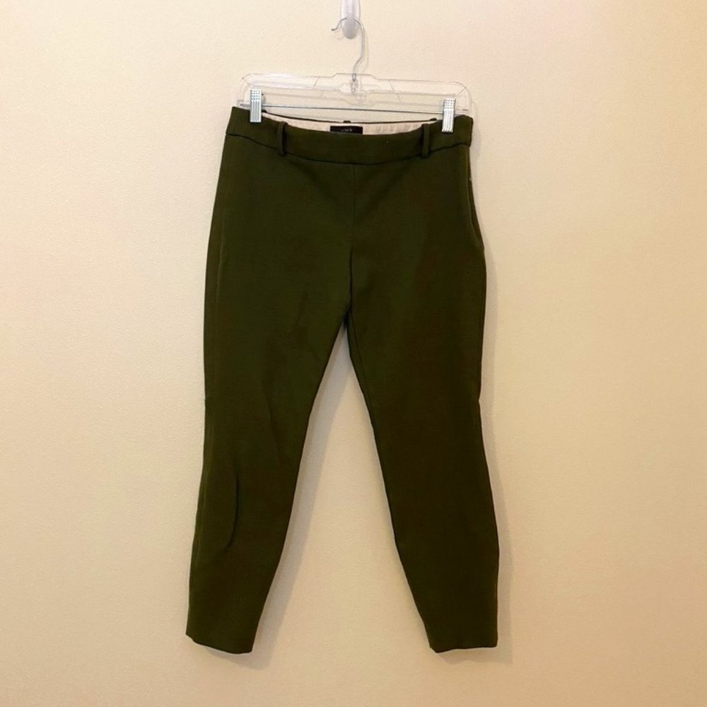 J Crew Minnie Green Cropped Pants